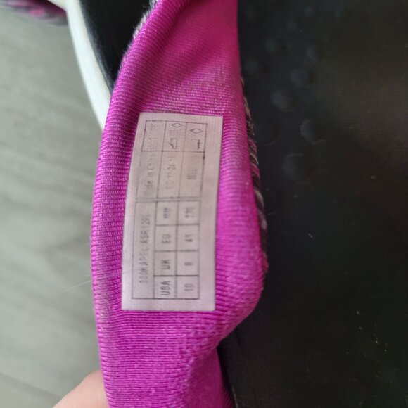 Vionic Womens Thong Sandals Size 8 Black & Pink With Textured Footbed - Picture 6 of 6